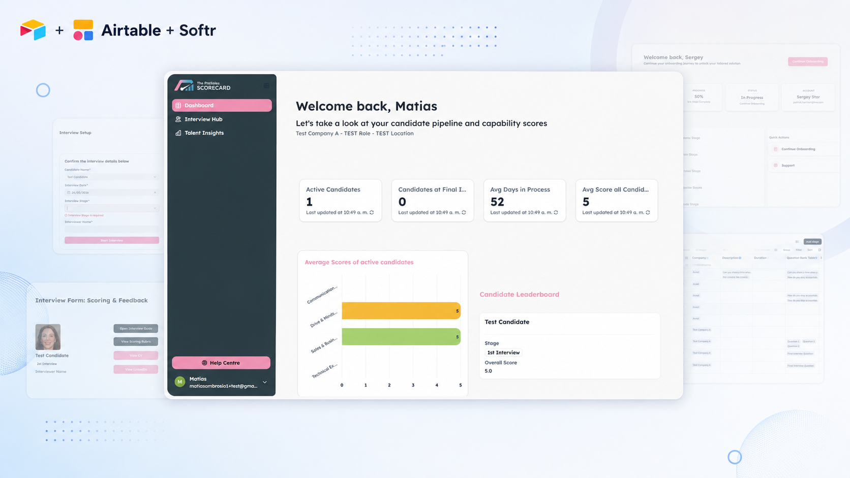 Recruitment Interview & Candidate Tracking Platform screenshot 1