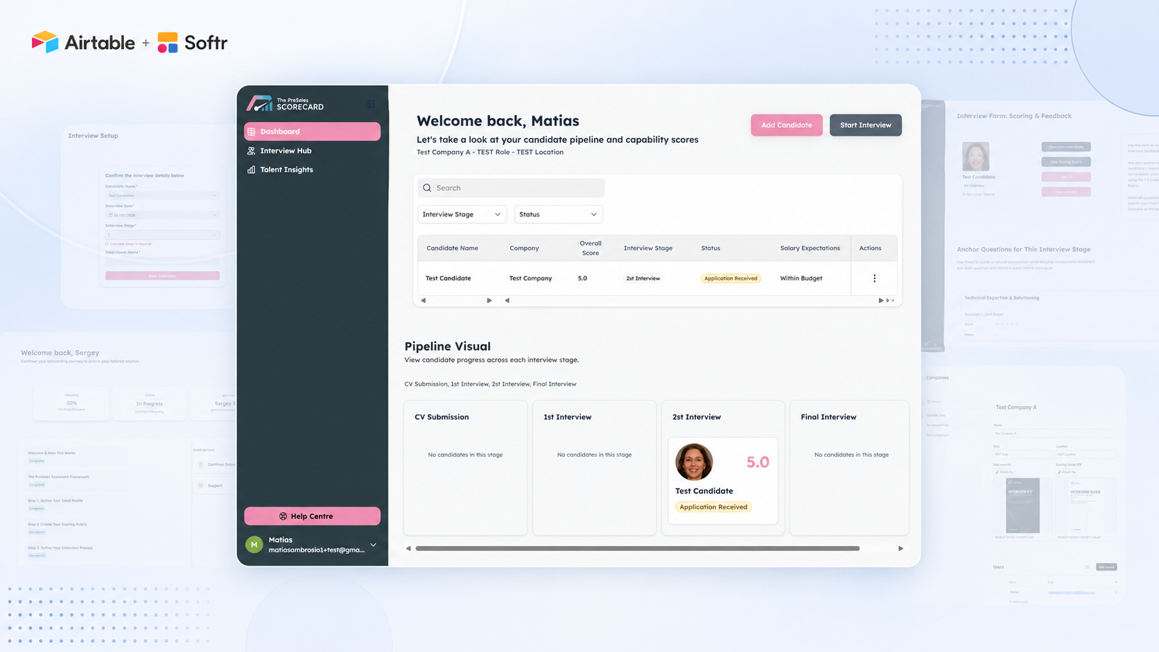 Recruitment Interview & Candidate Tracking Platform screenshot 2