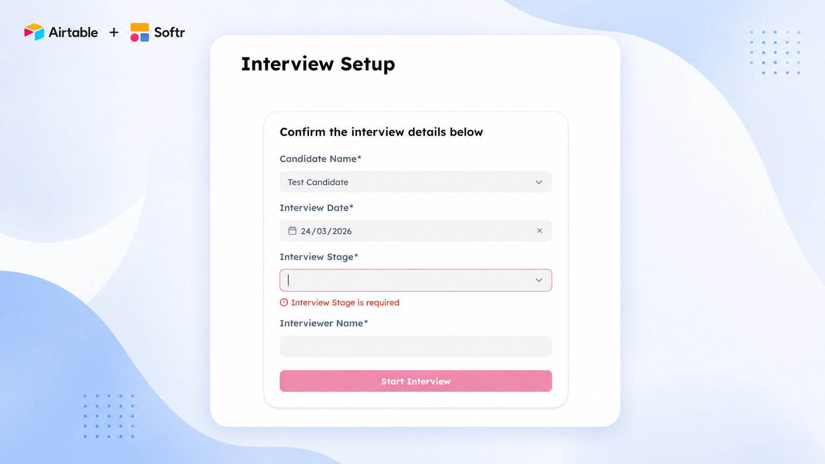 Recruitment Interview & Candidate Tracking Platform screenshot 3